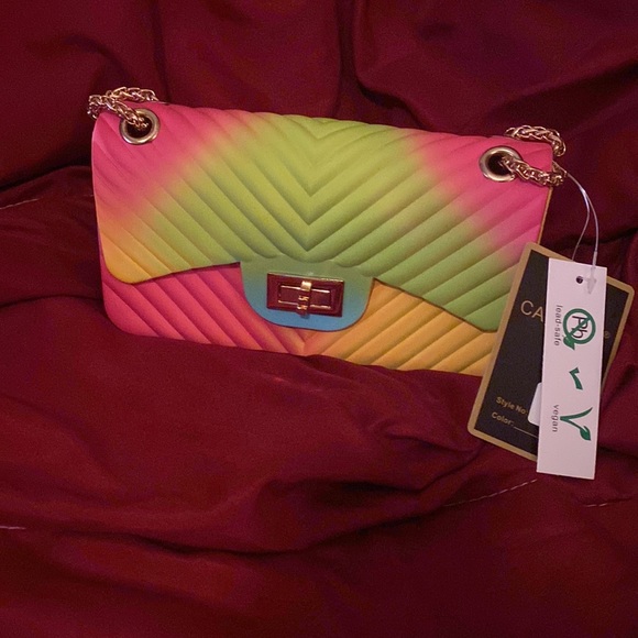 Multicolored summer/ spring, fun handbag! - Picture 3 of 8